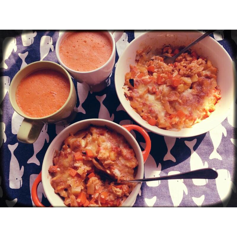 番茄鸡肉浓情焗饭【两人份】