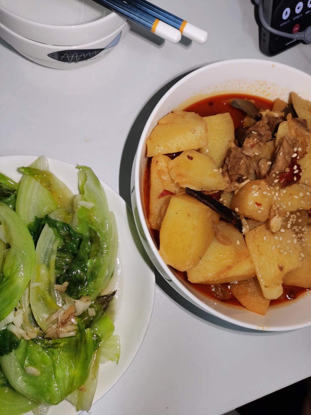 土豆千张烧牛肉