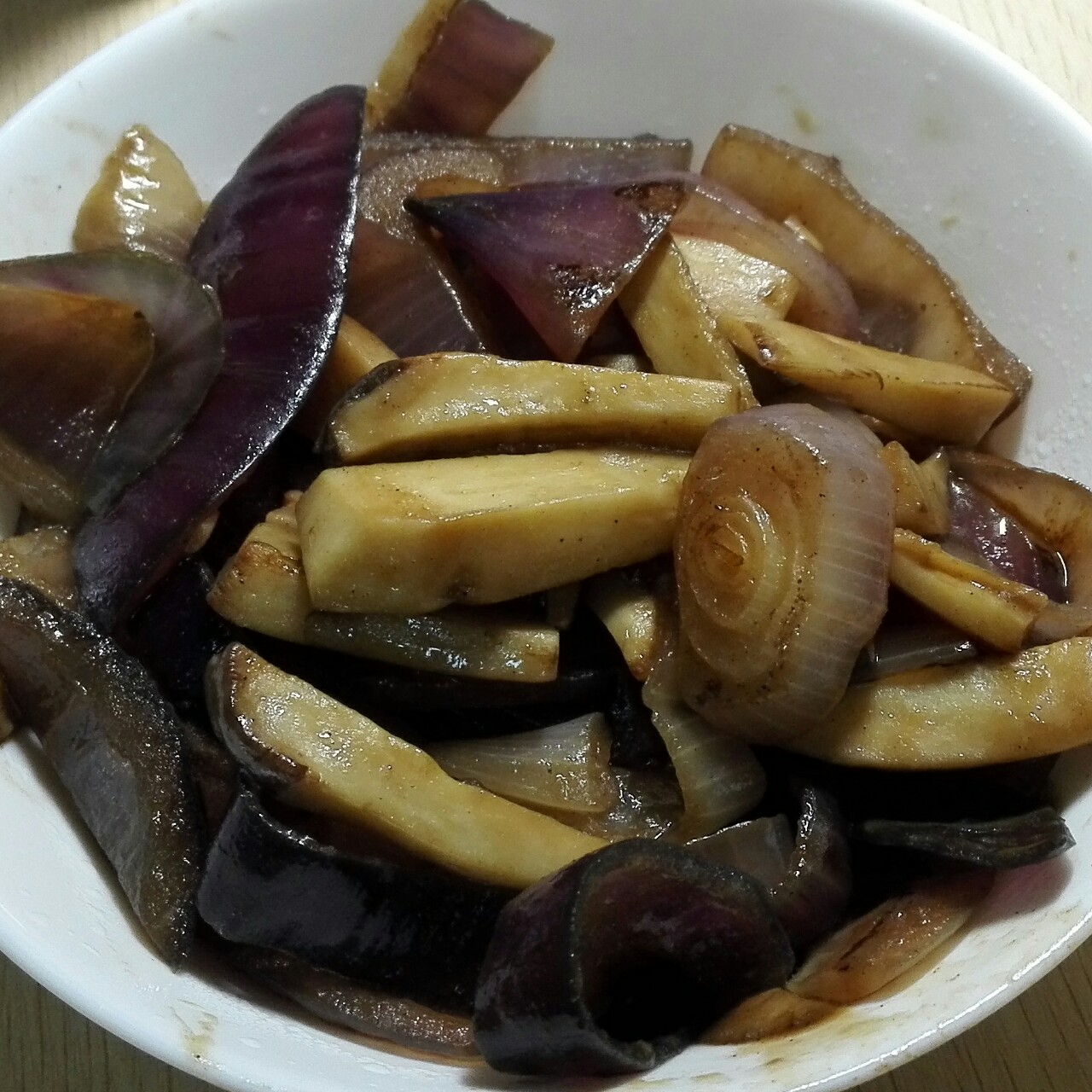 洋葱遇到杏鲍菇