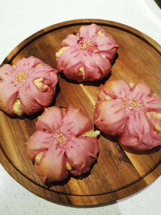 粉红少女心——清新樱花面包