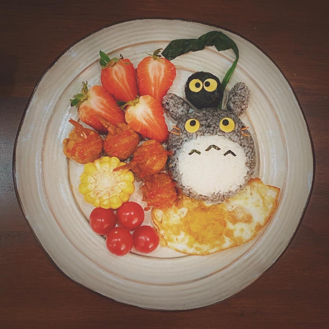 龙猫和煤球精灵饭团