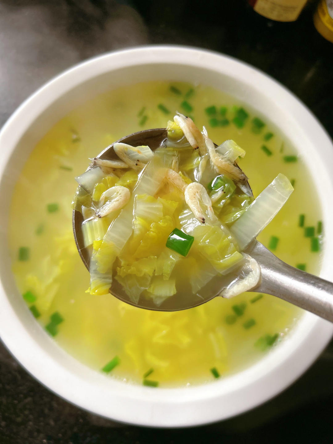 白菜虾米汤的做法