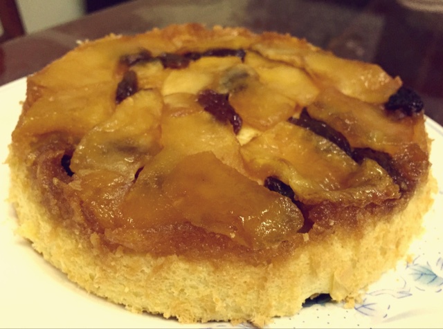 令人惊艳的焦糖苹果翻转蛋糕