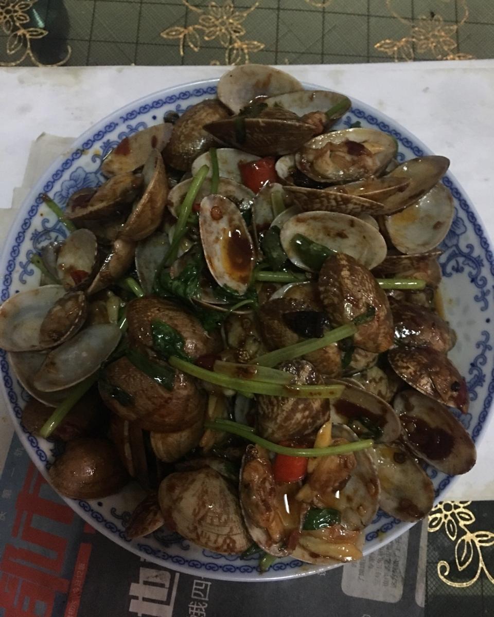 辣炒花甲