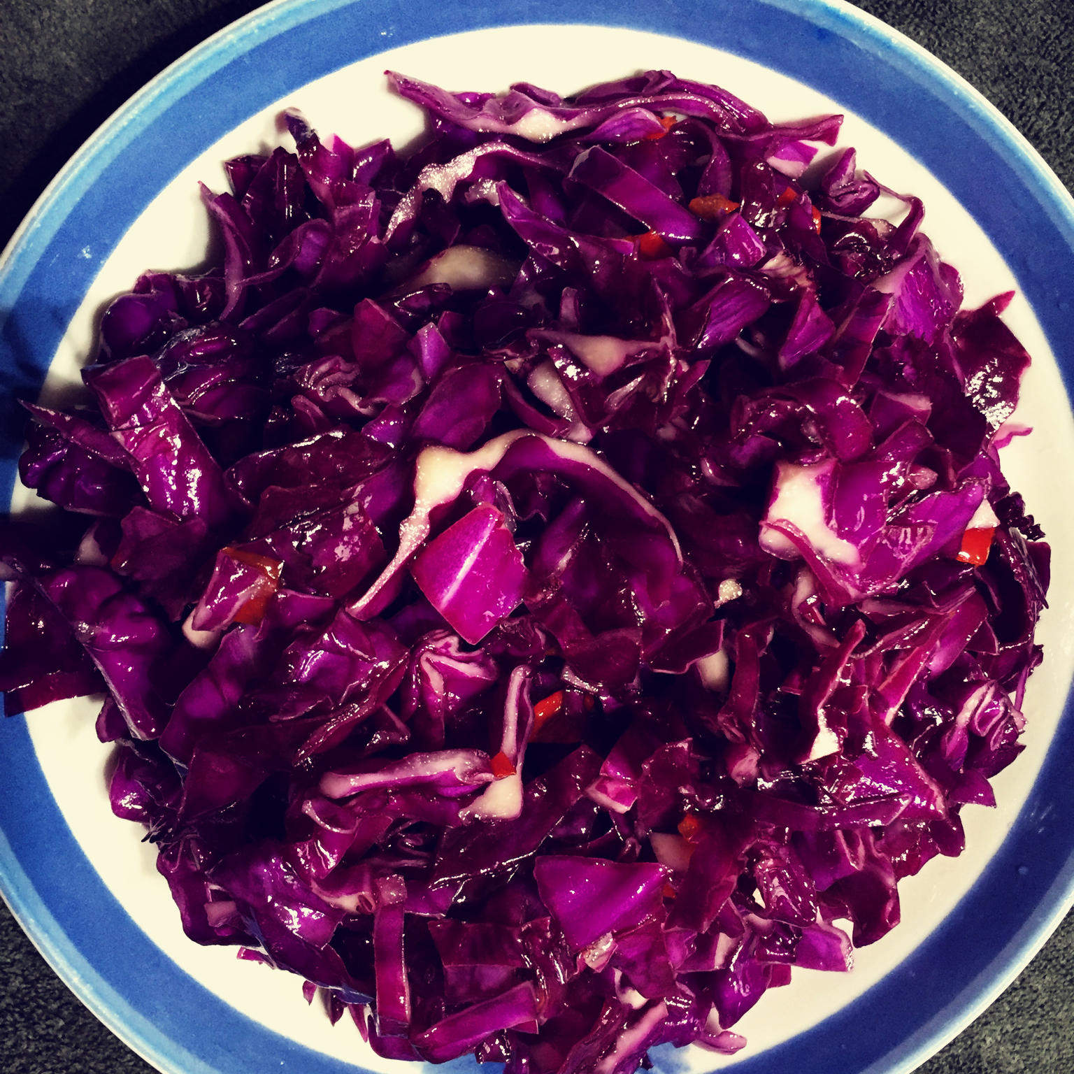 凉拌紫甘蓝
