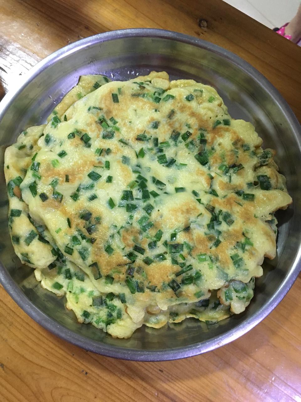 韭菜鸡蛋煎饼