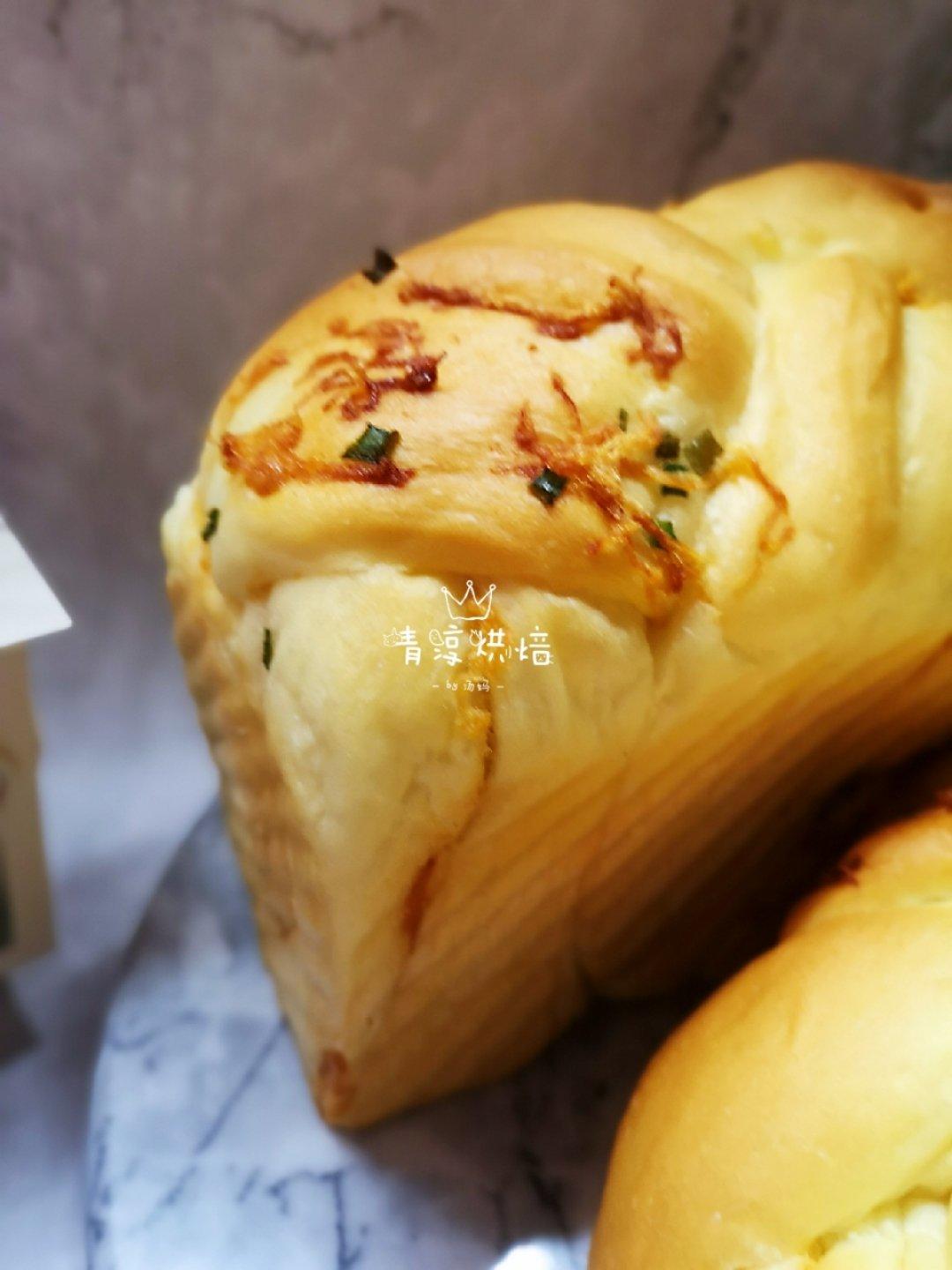 香葱肉松手撕吐司