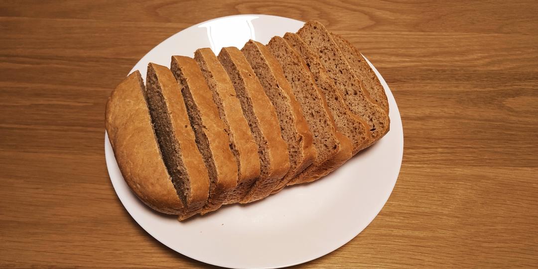 增肌减脂期100%全麦吐司面包机版 无糖河套全麦粉 超快手懒人版 越吃越瘦