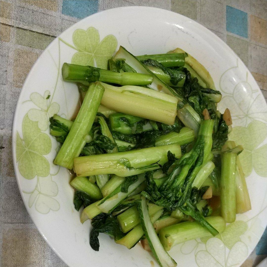 清炒白菜苔尖