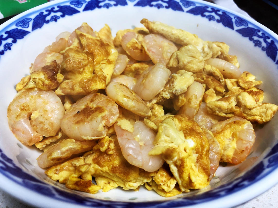 虾仁炒鸡蛋