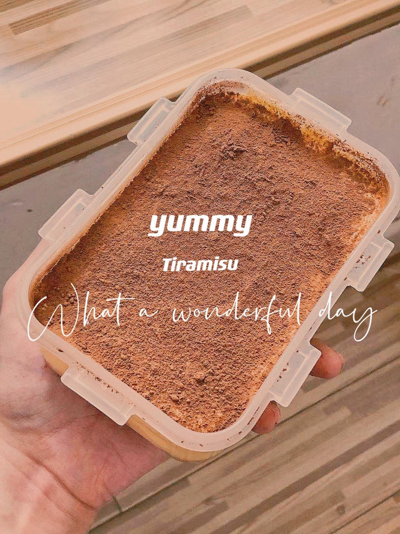 在欧洲学会的经典版提拉米苏