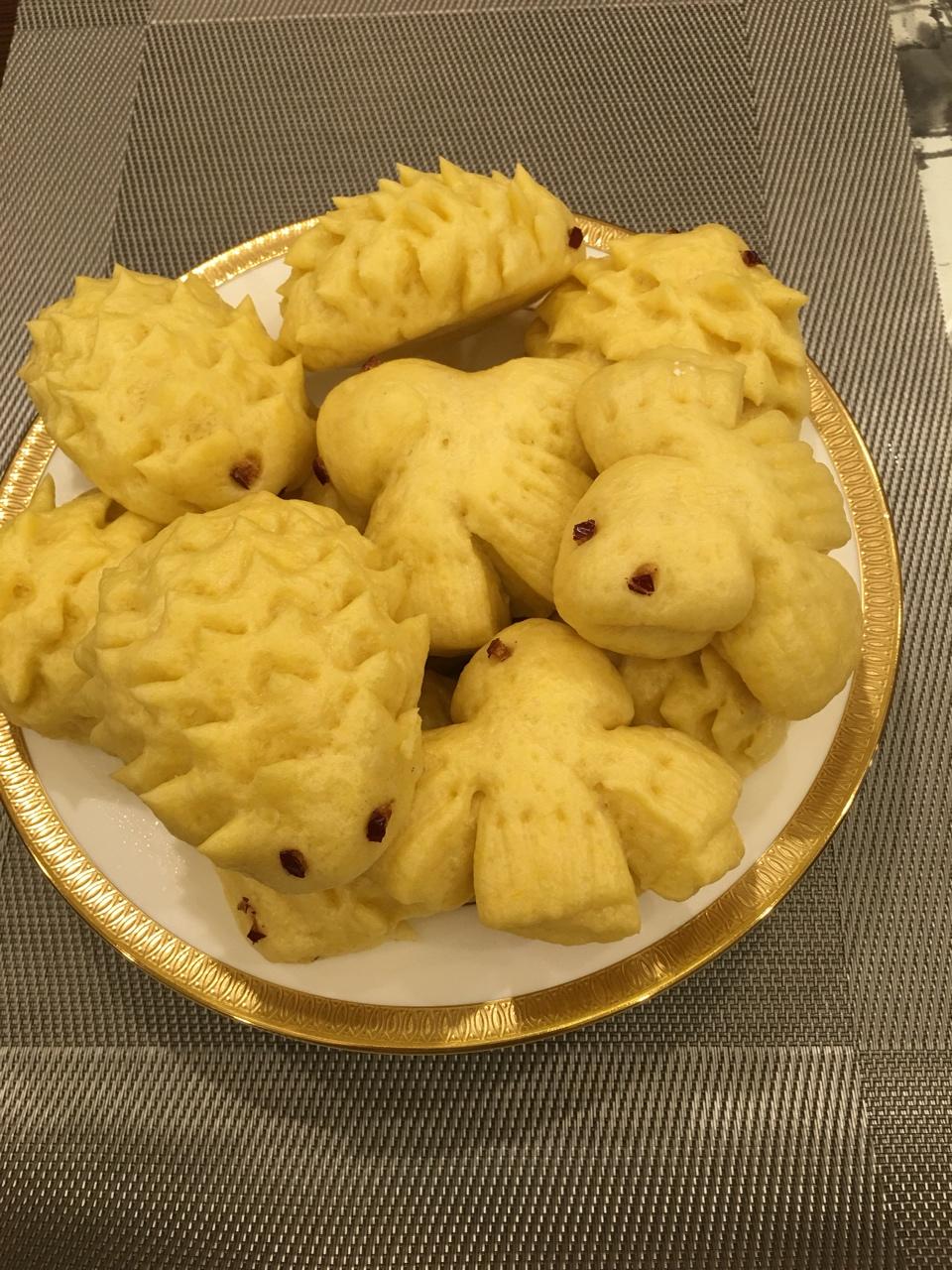 南瓜刺猬馒头