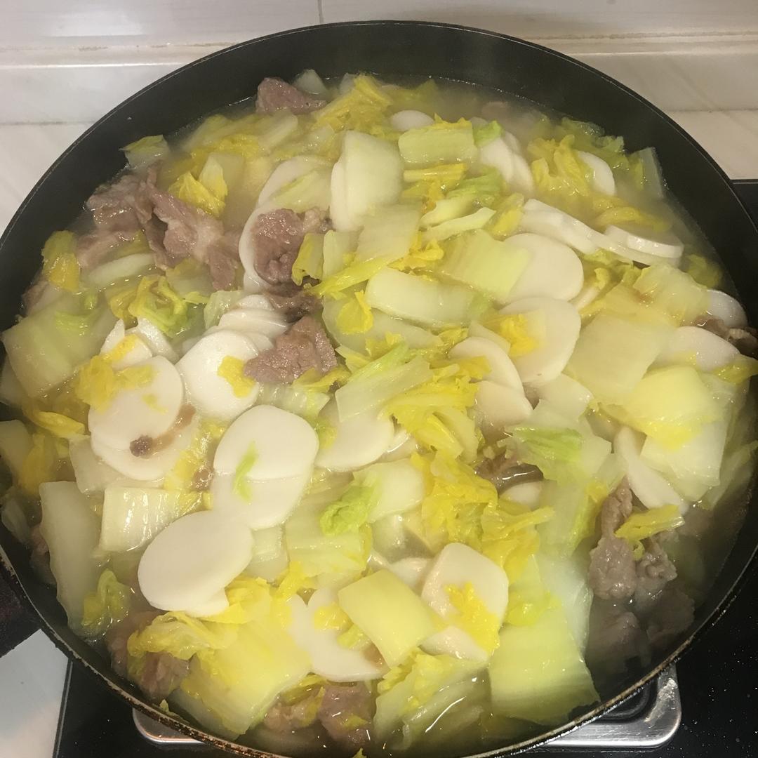 白菜肉丝年糕