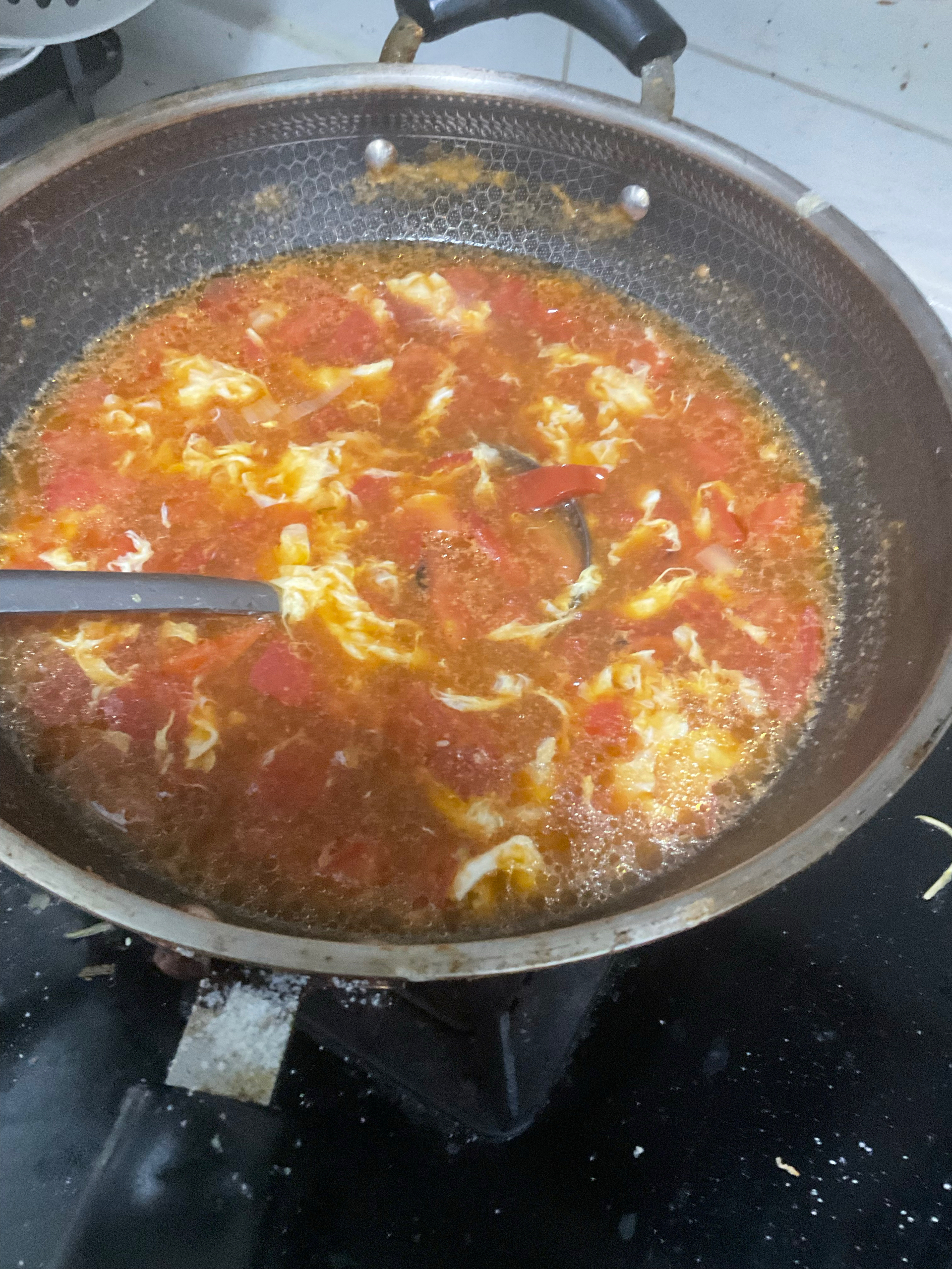 超超超简单的西红柿鸡蛋汤，味道决绝子
