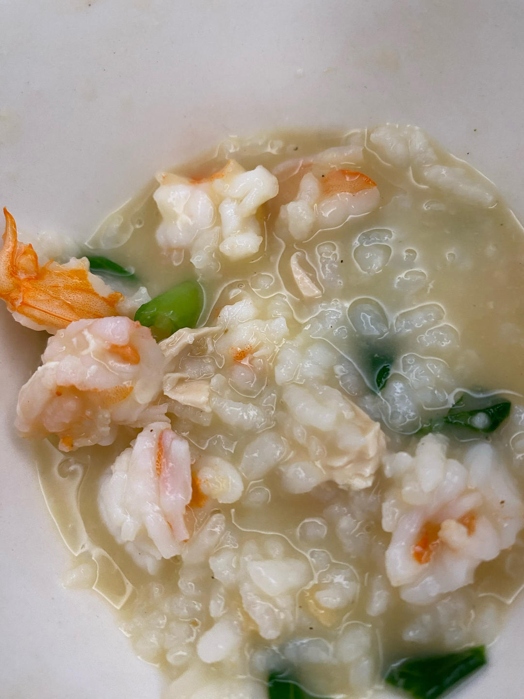 咸蛋虾仁粥