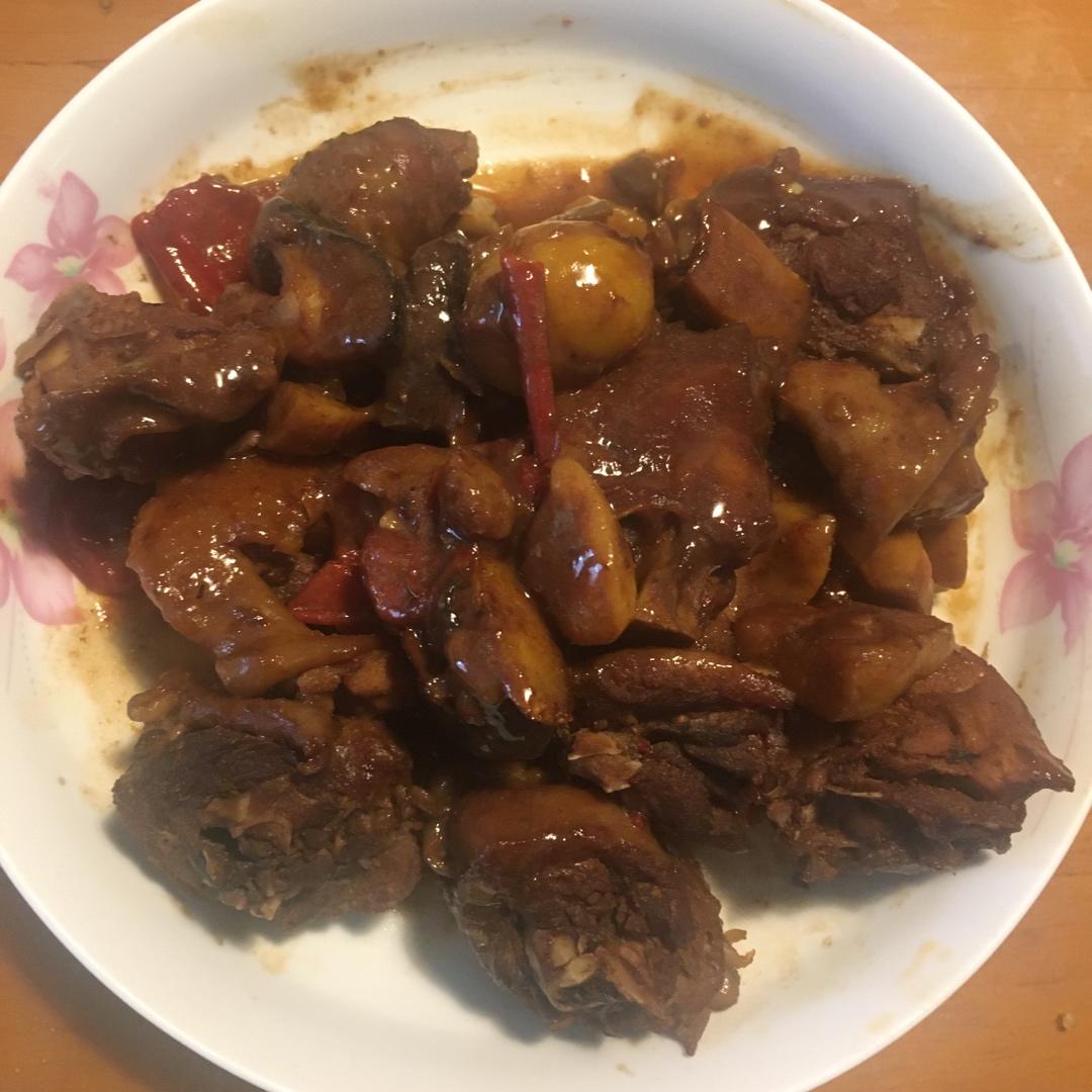 【栗子烧鸡】鸡肉都给你吃，栗子归我~