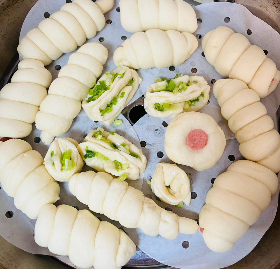 【毛毛虫香肠包】一次发酵，美味停不下来