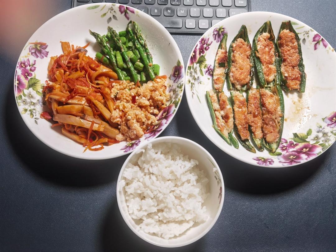 宝宝最爱～秋葵酿虾