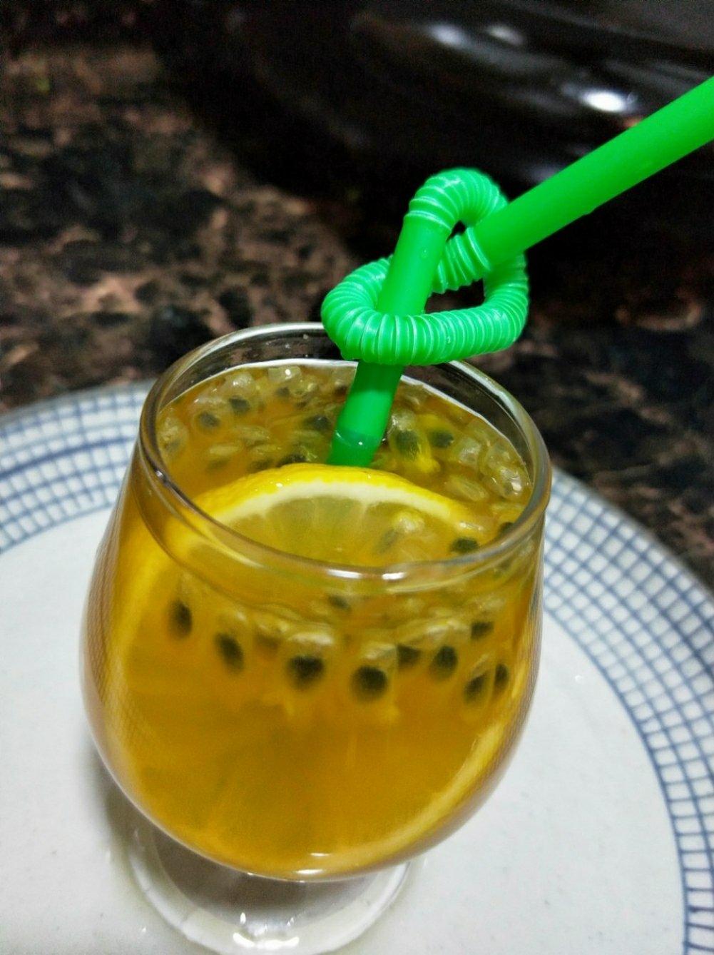 百香果柠檬茶(热饮）