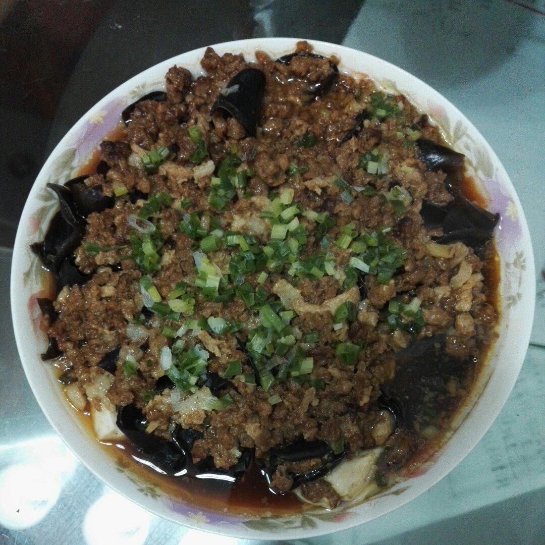 肉末蒸豆腐