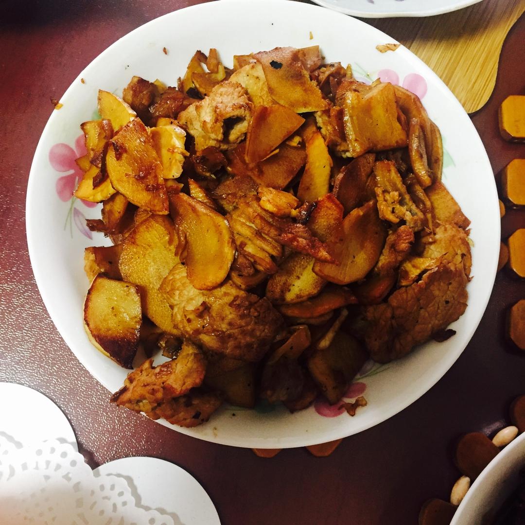 冬笋炒肉片