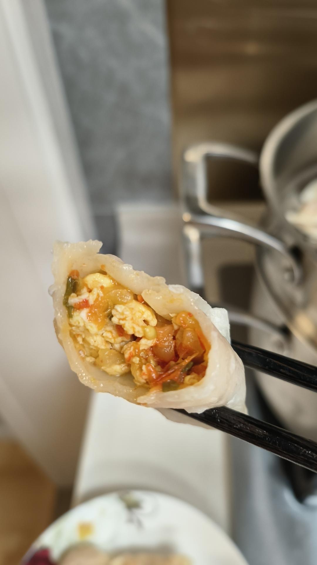 西红柿鸡蛋馅儿水饺