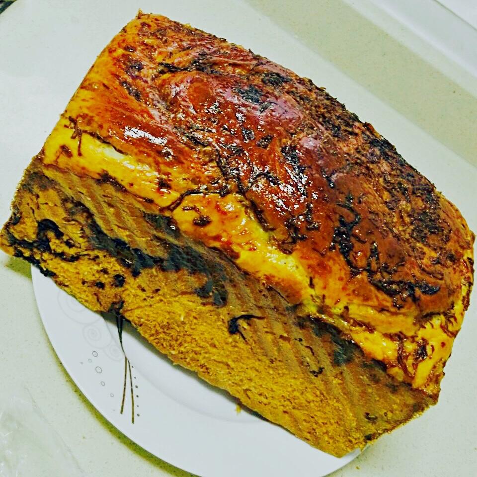 香葱肉松手撕吐司
