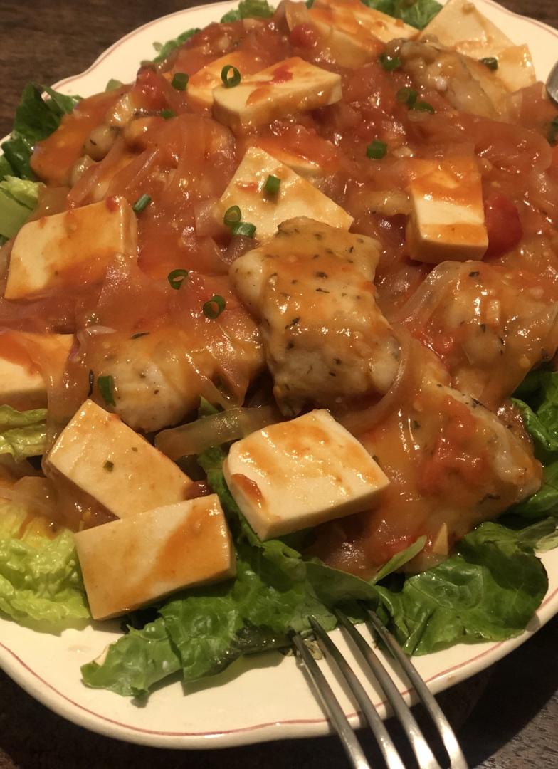 龙利鱼豆腐煲