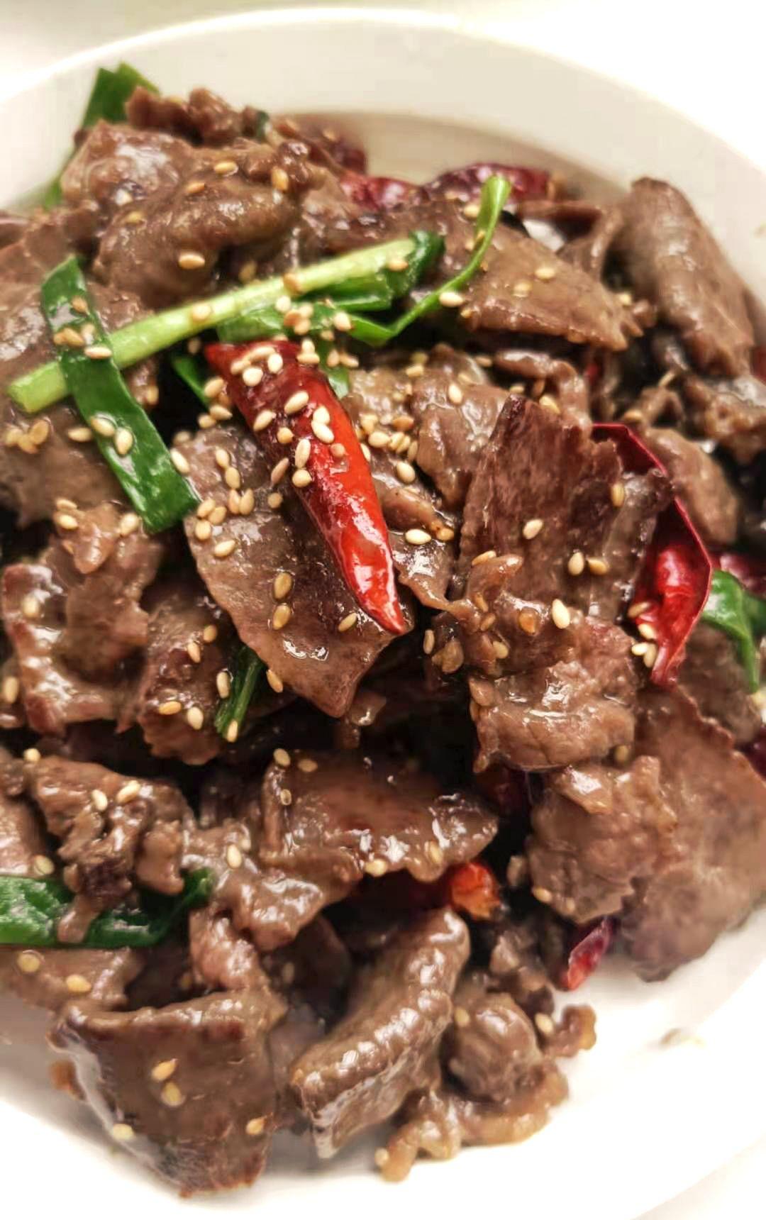 辣炒牛里脊快手好做受欢迎