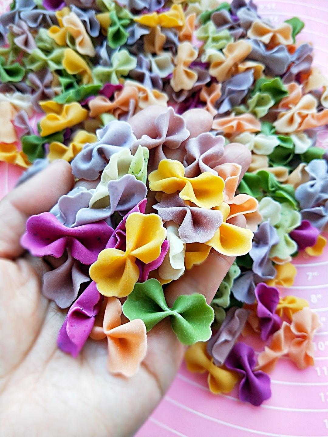 王筱沐做的彩色蔬果蝴蝶面