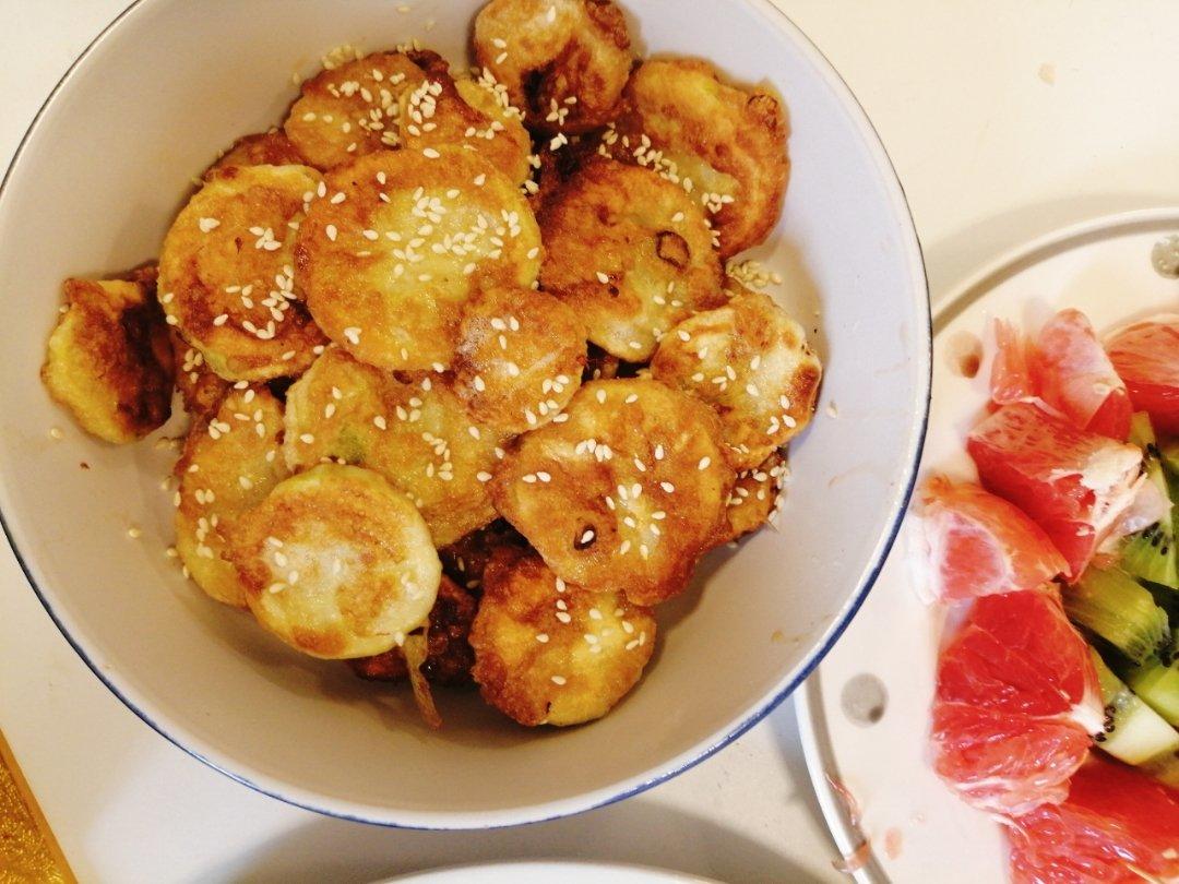 香煎西葫芦饼——另类天妇罗感