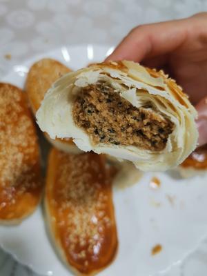 可盐可甜的牛舌饼🐮—老北京点心小吃(这样包😄不怕露馅儿，香酥适口，内馅儿一点也不干！)的做法 步骤25
