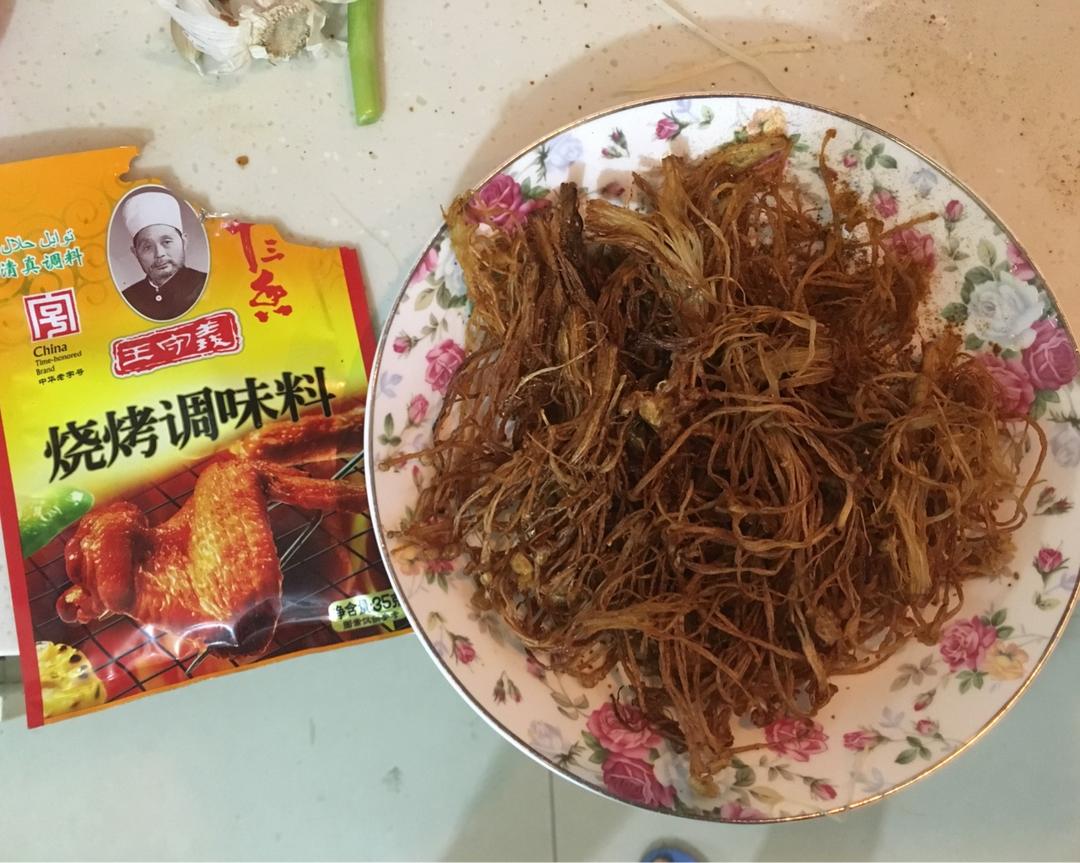 香酥(干炸)金针菇的做法 步骤3