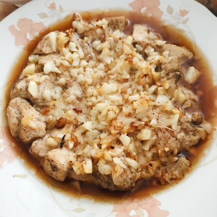 蒜蓉蒸鸡胸（鸡腿）