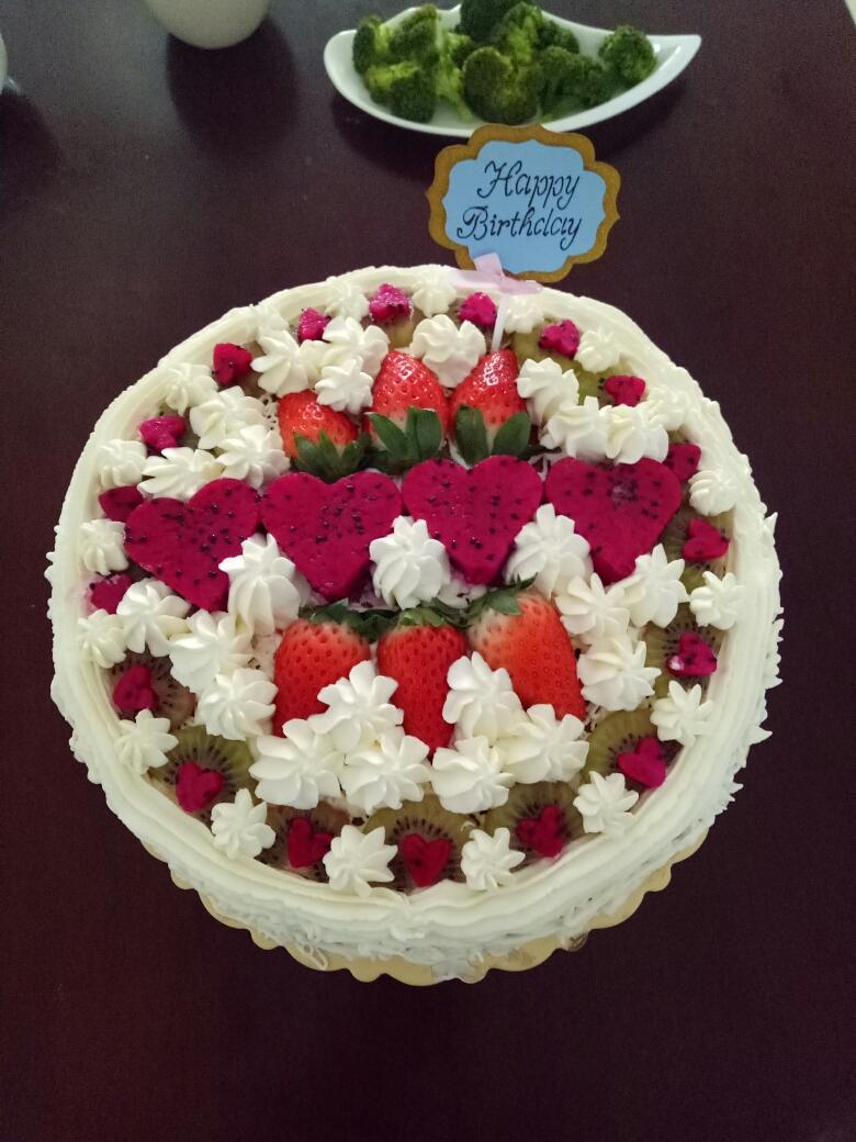 十寸戚风生日蛋糕（红豆版）