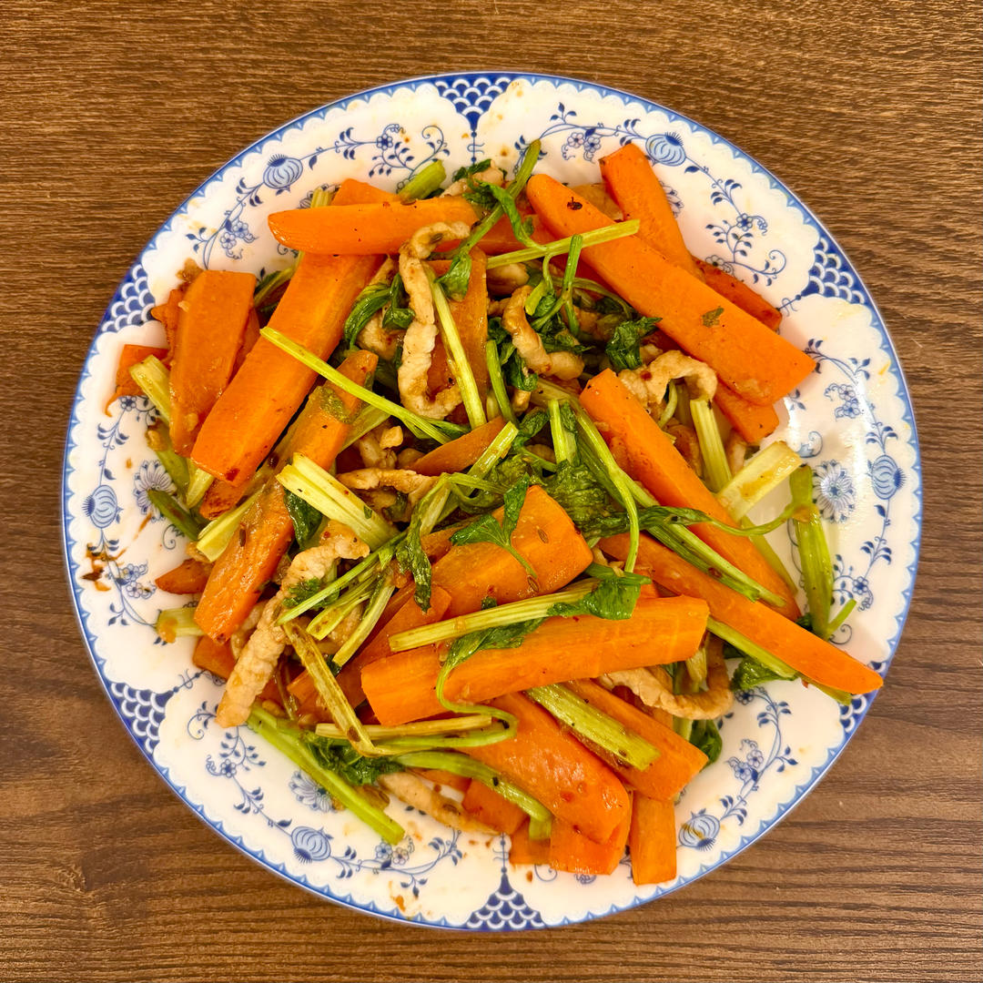 芹菜炒肉丝