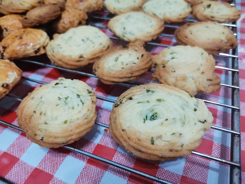 香酥又好挤的香葱曲奇