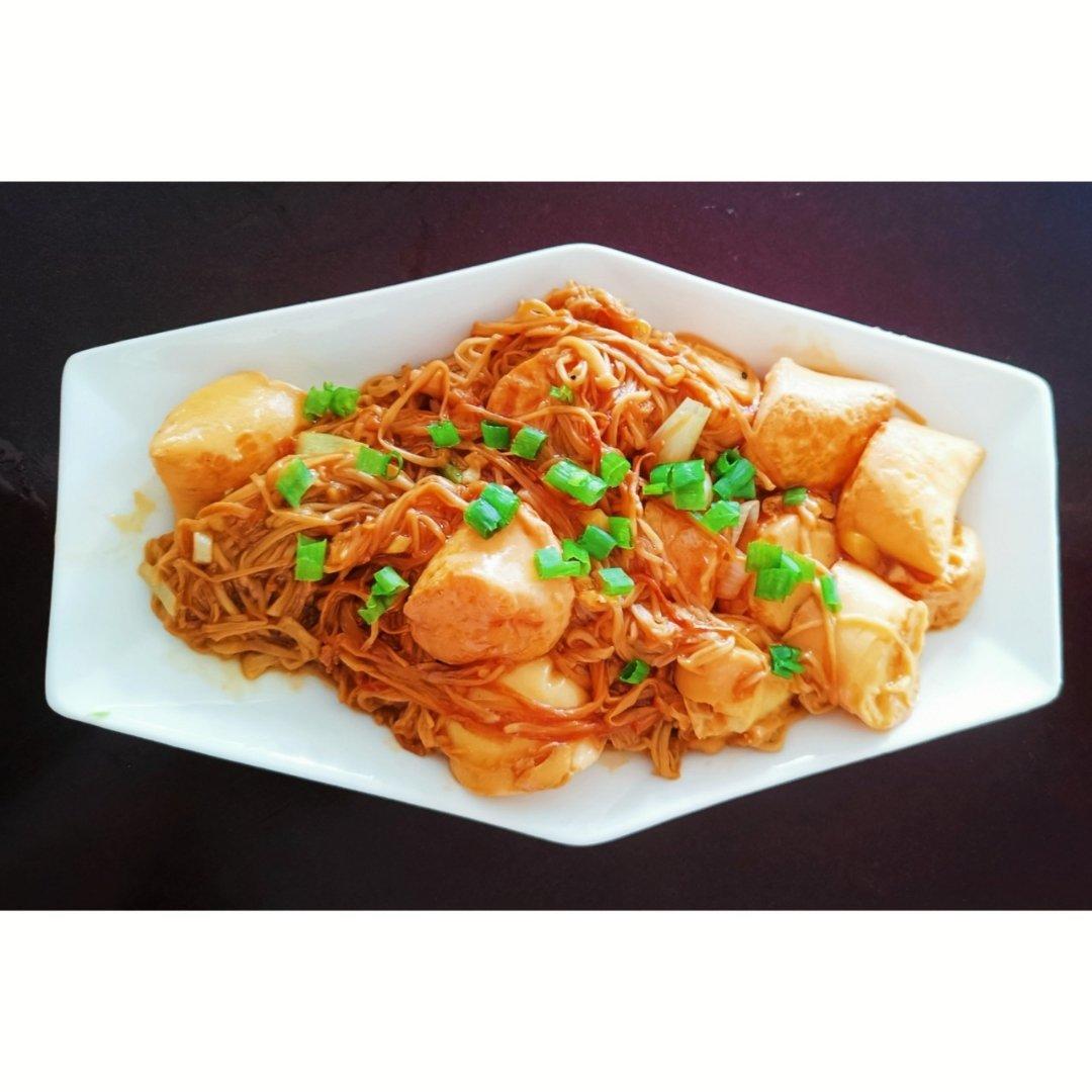 超级下饭菜--金针菇日本豆腐