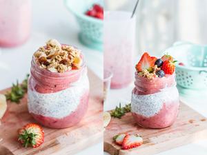 莓果奇亚籽酸奶布丁. Berries Chia Pudding Parfait.的做法 步骤7