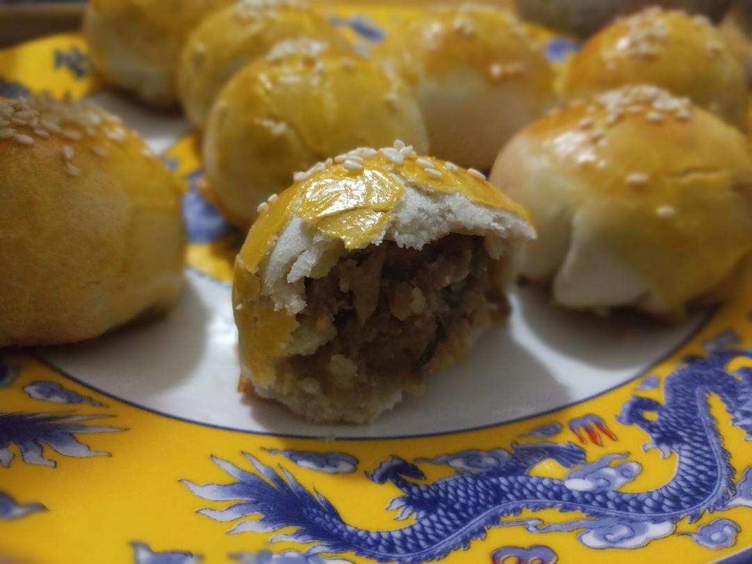 泳式鲜肉榨菜月饼