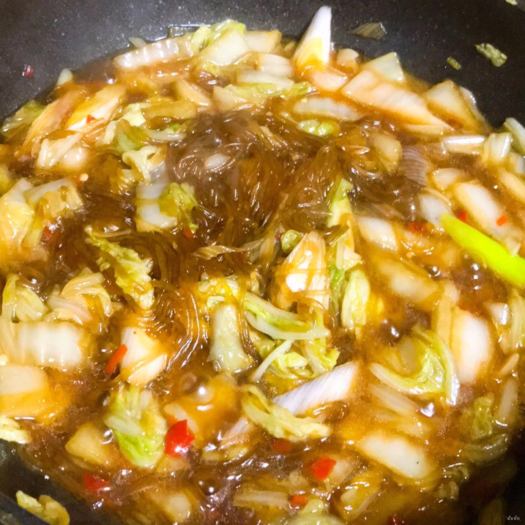 大白菜炒粉丝