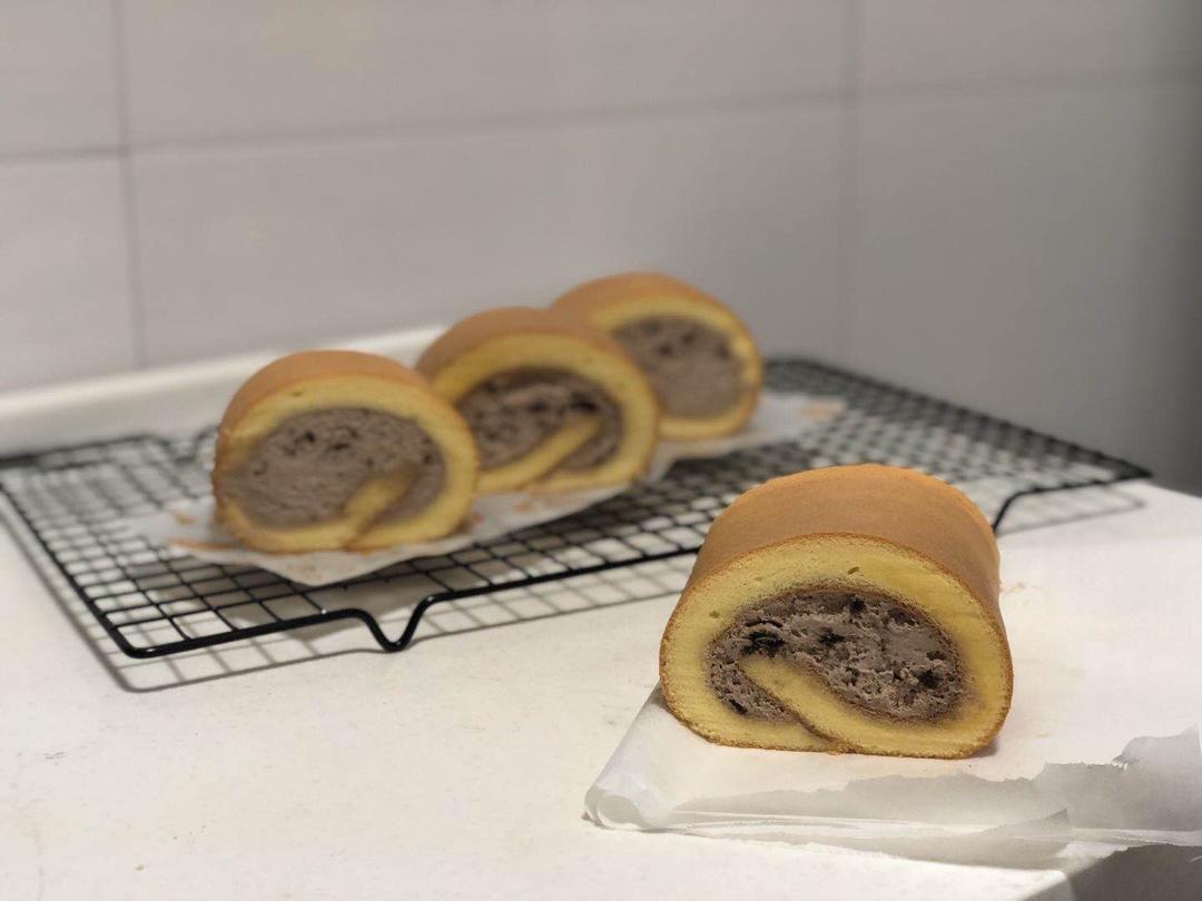 卷不断的后蛋法基础戚风蛋糕卷