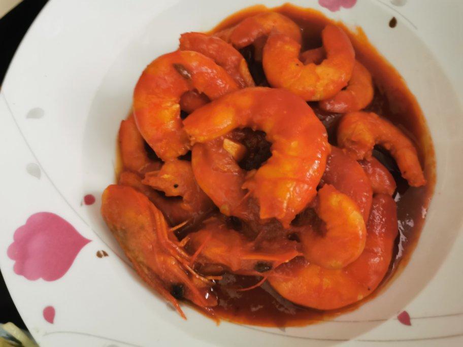 茄汁干烧大明虾