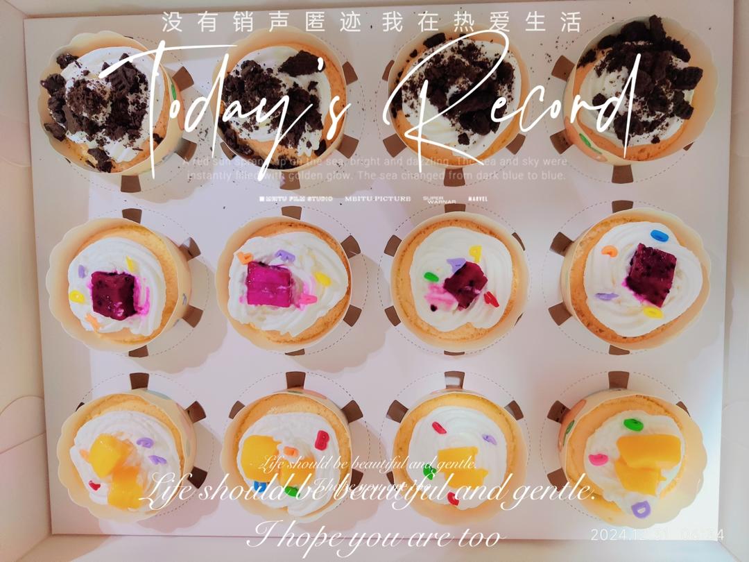 纸杯蛋糕（不裂不塌）