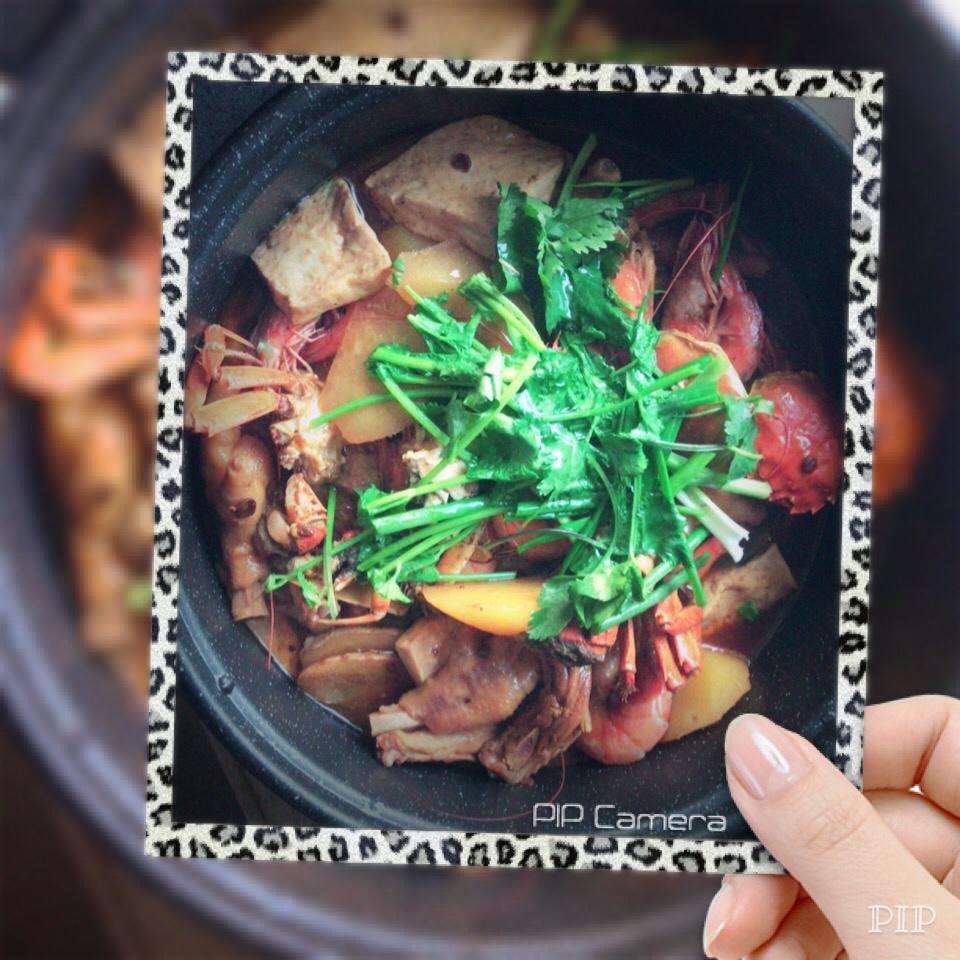 蟹肉煲