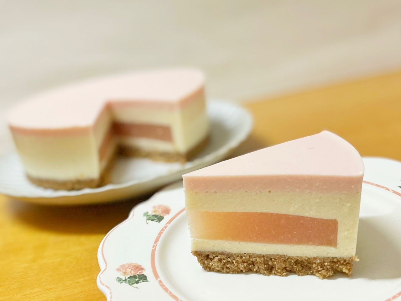 桃子的诱惑：蜜桃慕斯蛋糕