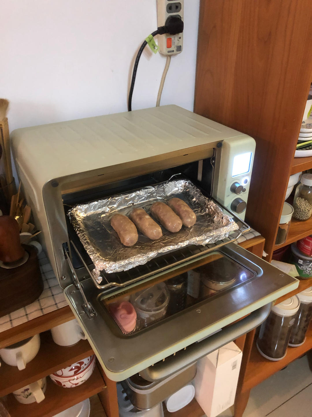 香烤脆皮肠【4月北鼎烤箱食谱】