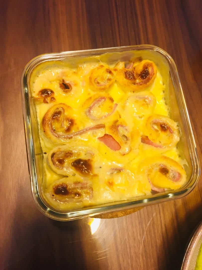 火腿芝士吐司卷