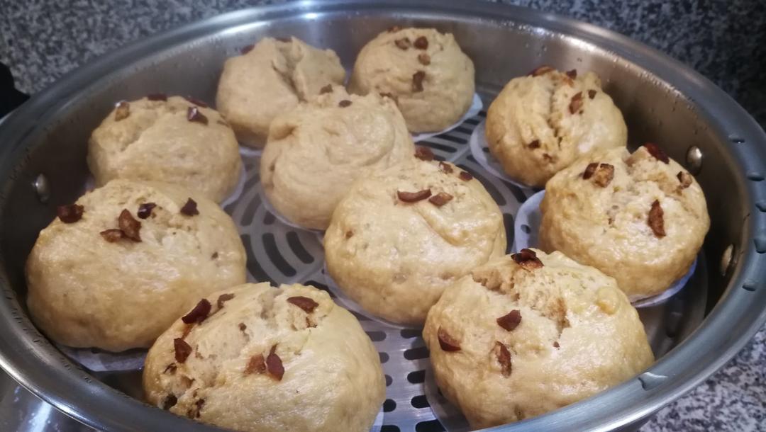 妥妥的红糖开花馒头