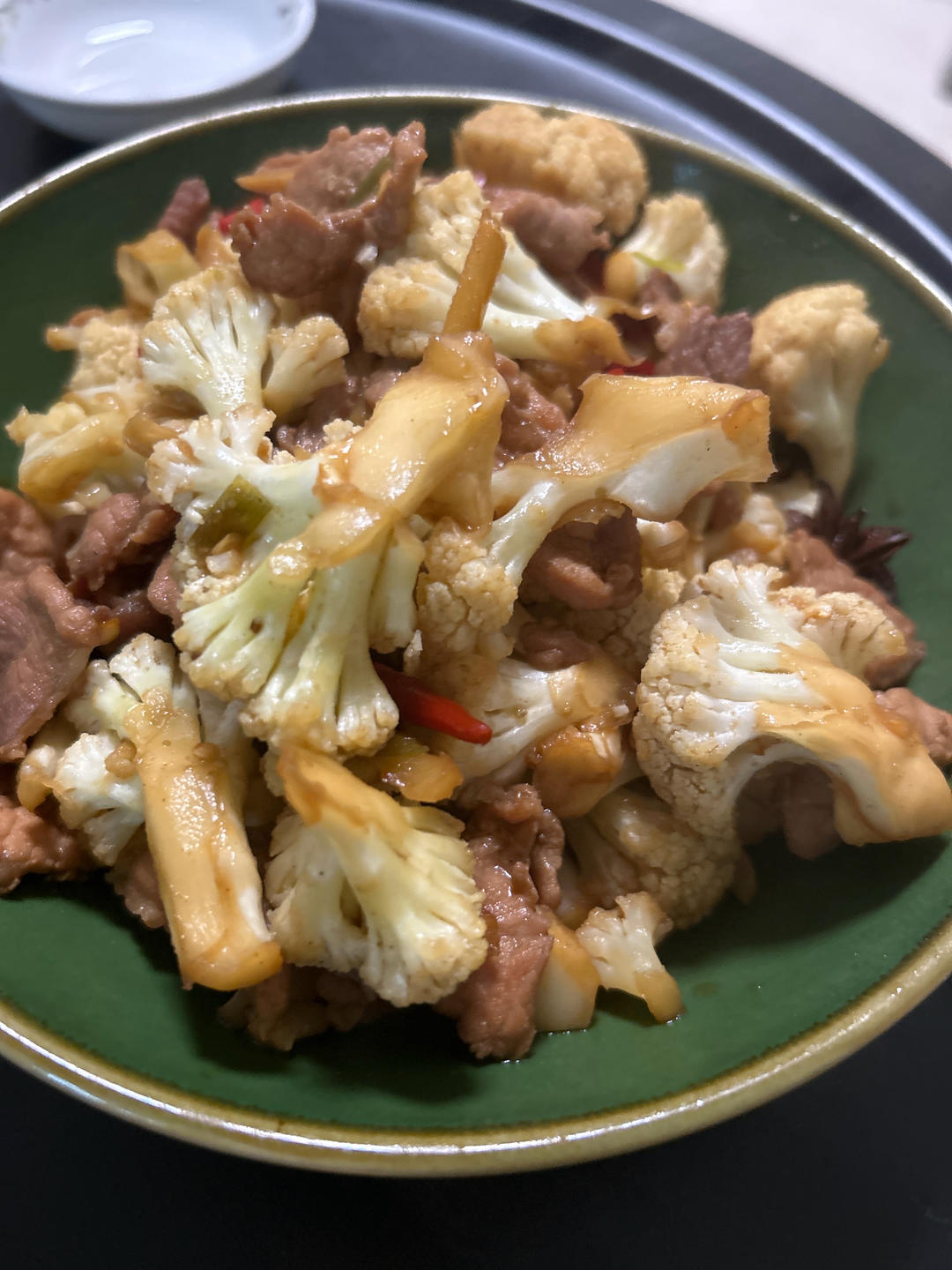 干煸菜花（花菜炒肉）